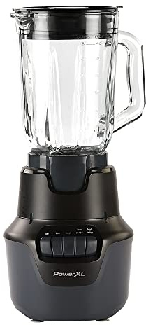 PowerXL Boost Blender, 4 Speed, 800 Watts, 48-oz Glass Jar, Black