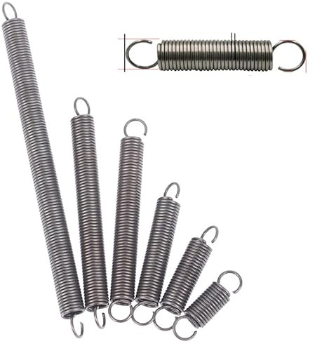 1pcs Open Hook Tension Spring Pullback Spring Coil Extension Spring Draught Spring Wire Diameter 1.4mm Various Sizes-150mm,1.4mm,9mm