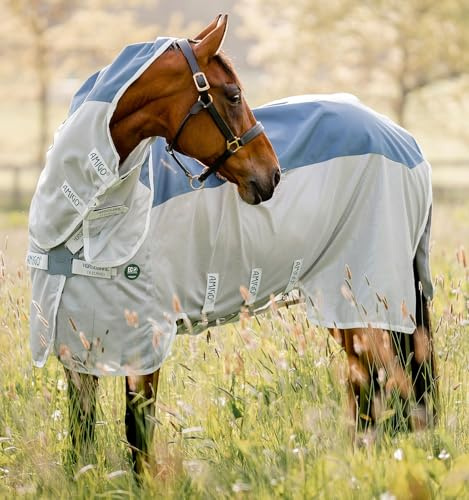 Horseware Amigo Ameco Combi Fliegendecke 75 Teal/Grau