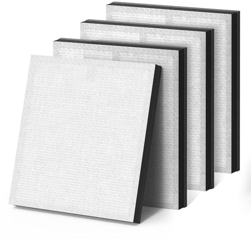 MORENTO 4 Pack HY4866 Genuine Air Purifier Replacement Filter for HY4866 Air Purifier, Enhanced Version