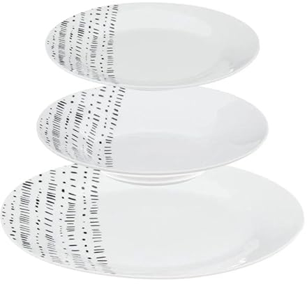 Secret de Gourmet - Service de Table 18 Pièces Berbère 27cm Blanc