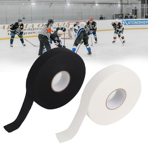 2Pcs Eishockey Schläger Tape Hockeyschläger Tape Self Adhesive Hockey Stick Eishockey Hockeyschläger Tape Eishockey Schläger Tape Hockey-Klebeband für Eishockey Golf Tennis Squash Badminton Baseball