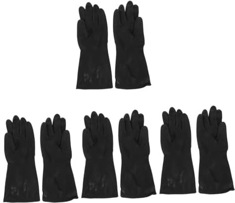 Beaupretty 4pairs Fancy Washing up Gloves Dish Gloves Food Rubber Material for Dish Cleaning