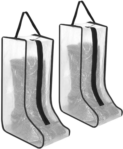 2 borse trasparenti per stivali, in plastica, per stivali, borse per scarpe da viaggio, borse trasparenti per stivali alti, borse per stivali da cowboy, borse per stivali da cowboy, borse per stivali