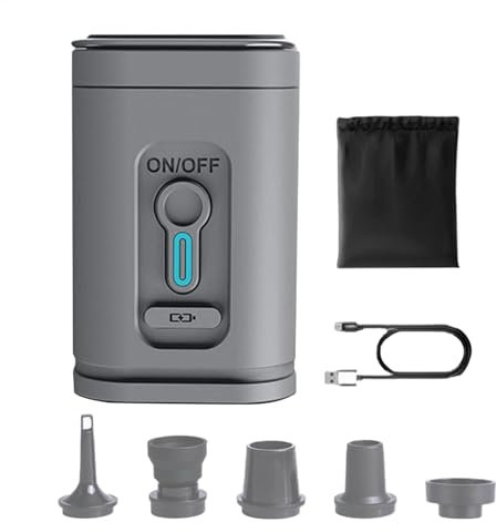 Portable Air Pump, Outdoor Camping Inflator, USB Rechargeable Design, Quick Inflate Deflate Function, Lightweight Compact Size, Ideal for Pool Floats, Air Bed, Mattress, Swimming