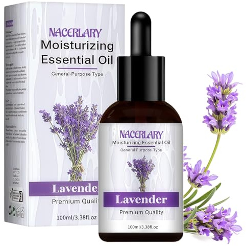 100ml Massageöl für Erwärmen, Entspannen, Nährendes ätherisches öl, Befeuchtung der Haut, Muskelentspannung, Sport Massageöl Körperöl zur Haut für Männer und Frauen, Lavendel