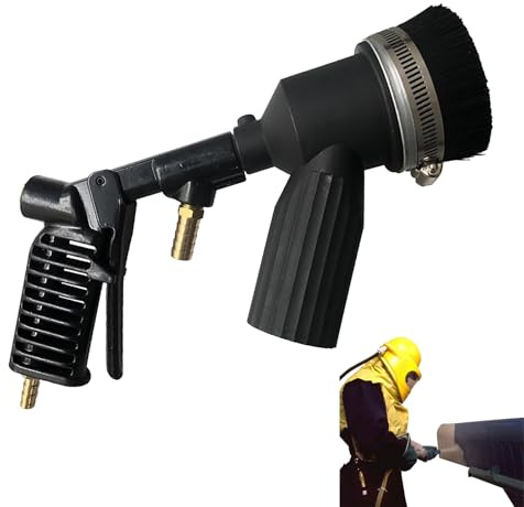 WHIPIN Portable Vacuum Sandblaster, Vacuum Recovery Sandblasting Machine, Ceramic Nozzle Accessories Sandblaster, 28 Gallon Blasting Tank Sand Blast Kit, for Paint Cleaning and Collecting