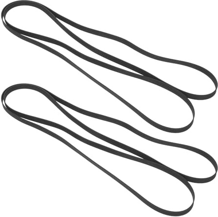 NUOBESTY Lot de 2 Courroies D'entraînement en Caoutchouc Élastique 410 Mm X 5 Mm pour Platine Vinyle Vintage, Remplacement Silencieux pour Tourne-disque, Accessoire Audio pour Entretien