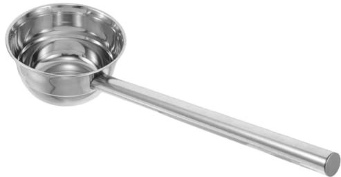 VALICLUD Mestolo Grande in Acciaio Inox con Becco e Manico lungo 47 Cm per Zuppa, Utensile da Cucina Domestico Versatile per Servire e Cucinare in Modo Pratico