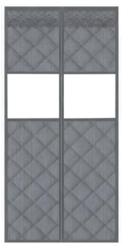 Thermo-Türabdeckung für den Winter – magnetische Türbarriere, mit durchsichtigem Fenster, wetterfeste Vordertürabdeckung, für den Winter, Zuhause, Terrasse, Wohnung, Eingangstür