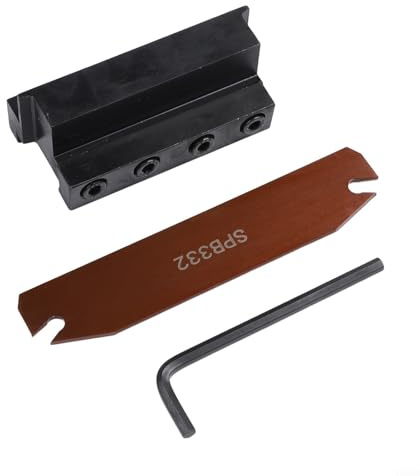 Para CNC Torno Herramienta Holder Set SMBB2032 con SPB332 Cuchilla de corte para torneado de metal, 20mm Altura de abrazadera, 32mm Tamaño de la hoja, Accesorios de fresado de alta dureza