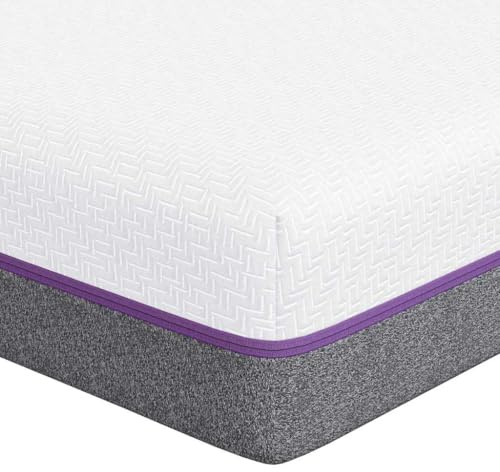 Madrass 80 x 160 cm med jacquardtyg överdrag i vitt och grått minnesskum rullmadrass för sovrum barnrum gästsäng andas ergonomisk med medelhög hårdhet