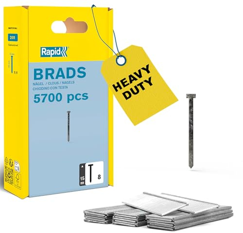 Rapid - Clous n°8/ 40mm - 2800pcs - Emballage FSC (5000185) | Fil galvanisé coupe de précison - Haute performance - Pour les travaux de finition comme les moulures, bois ou cadres
