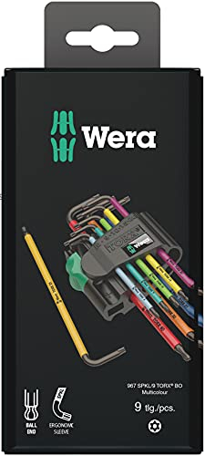 Wera 967SPKL/9BO Multicolour TX-key set, TX8 - TX40, 9pc, 05073599001