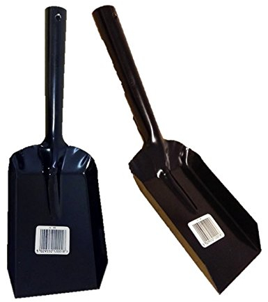 4 Steel Shovel Black Metal Small Coal Shovel Fire Accessories Ash Dust Pan