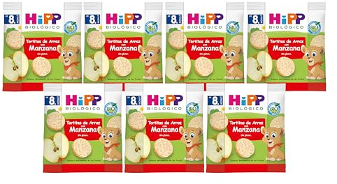 HiPP Apfel Reiswaffeln, ab dem 8. Monat, 7er Pack (7 x 30 g)