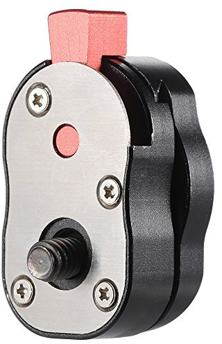 Andoer® Mini-Schnellwechselplatte für LCD-Monitor, Magic Arm, LED-Licht, Kamera-/Camcorder-Rig