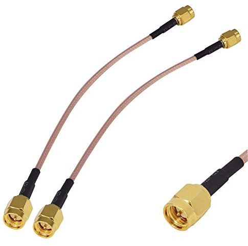Boobrie Câble SMA Mâle vers SMA Mâle 15CM RG316 - Connecteur Adaptateur d'Antenne WiFi pour Câble Coaxial Antenne 4G Routeur Sans Fil
