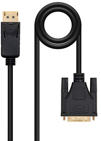 Nanocable 10.15.4505 - Cavo convertitore DisplayPort a DVI, DisplayPort/M-DVI/M, nero, 5.0 m