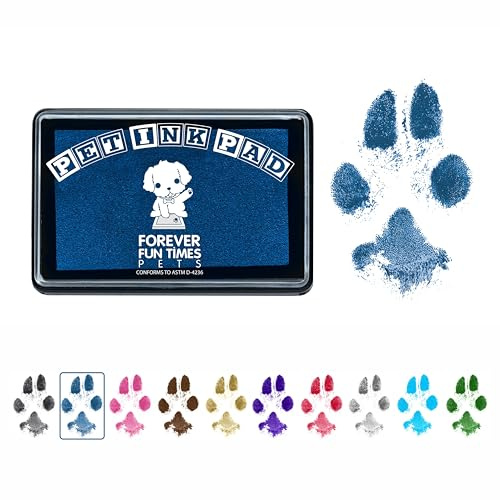Forever Fun Times Kit d'impression Facile à Nettoyer pour Les Pattes de Votre Animal | Obtenez des Centaines d'Impressions à partir d'un Seul Kit Pas Cher | 100% sûr et sans Danger pour Les Animaux