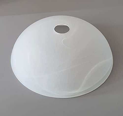 Lampenschirm Hängelampe MIKADO alabasterfarbig Ersatzschirm Fluter Pendelleuchte Lampenglas Lampschirme 30 cm Lampenschirm Stehlampe Fassung E27 Ersatzglas Stehlampe