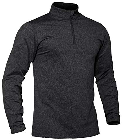 TACVASEN Mens Quarter Zip Sweatshirt Golf Fleece Lined Long Sleeve Shirts