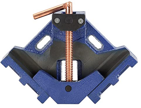 NATGAI Right Welding Angle Clamp, Single Handle 90° Welding Angle Clamp, Heavy Duty Cast-IronTwo Axis Welding Clamp