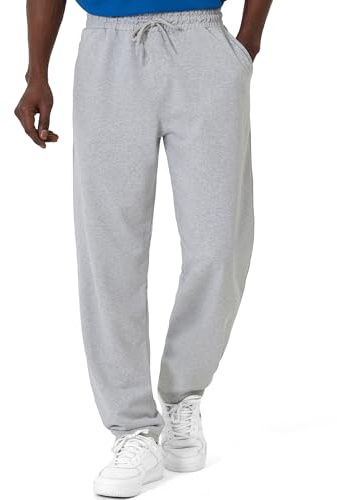 ROSS CAMP Pantalon de Sport Homme - Pantalons de Jogging Hommes - Sport Hommes Longs Coton, Loisirs Pantalon d'entraînement, Survêtement Joggers Moderne (Gris, XL)