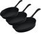 BBQ-Toro Gusseisen Brat- und Steak Pfannen Set mit PRO3+ Beschichtung | Ultimate Serie | Ø 16 cm, Ø 20 cm, Ø 24 cm | preseasoned mit PRO3+ Verfahren | Gusseisenpfanne Bratpfanne Steakpfanne