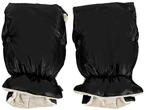My junior® Lunar Handmuff Handwärmer Kinderwagen | Innenseite aus kuscheligem Fleece | universelle Passform für Kinderwagen, Buggy - Dark Night
