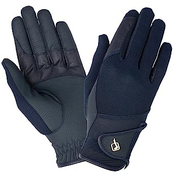 LeMieux Pro Mesh Horse Riding Gloves - Navy Blue Large