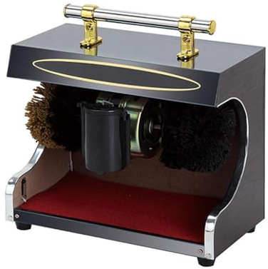 HACSYP Pulisciscarpe Elettrico - Lucidatrice Automatica for Scarpe a induzione Domestica con Spazzola Morbida e Dura, for Negozi di Banche di Hotel for Famiglie