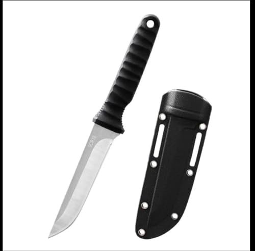 Generico Coltello da Caccia e Pesca Multifunzionale in Acciaio Inossidabile, Alta Durezza, per Campeggio e Attività all'Aperto