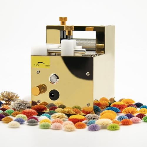 ZHJOPP Elektrische Quilling-Maschine zum Selbermachen, Fransenschneidemaschine, Papierkunst-Quastenrollwerkzeug, wiederaufladbare QuillingSelbermachen (Gold)