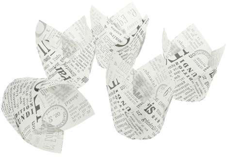 MAGICLULU 50pcs High Temperature Resistant Paper Tray Cake Paper Trays for Baking Cupcake Holder for Cup Cakes