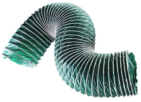 Abluftschlauch Lüftungsschlauch Trockner Schlauch 3 4 5 6 7 8 9 10 12 Kanalschlauch, PVC-Trocknerauspuffrohr mit Klemme, robustes Luftkanalrohr für verschiedene Luftzirkulations- und Belüftun