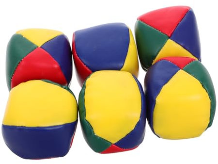 Milisten 6st -Ball Aus Leder Sitzsack-wurfspielzeug Mini-sitzsäcke Zum Werfen Wurfspiele Im Freien Lustiges Sitzsackspiel Für Sitzsackwerfen Für Familien-wurfspiele Pu