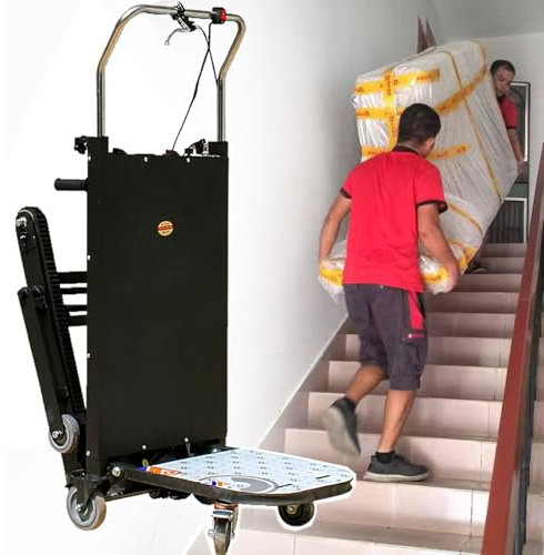 RoyceBee Carretilla Elevadora EléCtrica de Mano para Subir Escaleras de 1102 Libras, 2980 W para Subir y Bajar Escaleras FáCilmente, Mover Muebles en El Hogar o en el AlmacéN