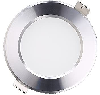 Lámpara LED empotrada de techo para baño, antivaho, con orificios, antideslumbrante, comercial, con rejilla, integrada, para armario, decoración de sala de estar, accesorios de iluminación integrados.
