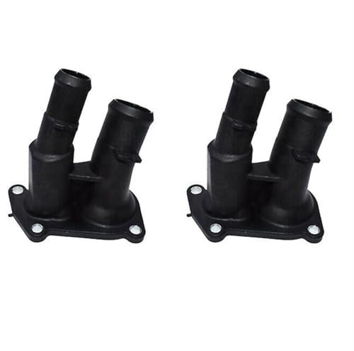 2X Alloggiamento termostato refrigerante for flangia, adatto, for C-Max, for Focus, for Fusion, for Mondeo, for Fiesta, 2001-2012, 1707050, 2S6G-9K478-BC
