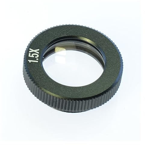 Mikroskoplinsen 0,5X 0,75X 1X 1,5X 2X Hilfs Industrie Mikroskop Kamera Objektiv for 180X Mikroskop Kamera C-mount Len Mikroskopokulare für optische Mikroskope(1.5X)