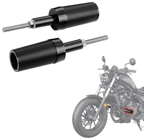 GFARDMOTO Frame Sliders for Honda Rebel 500 CMX500 (2017-2025) | Motorcycle Engine Guard & Crash Protectors | Black CNC Slider Bars | No-Drill Easy Installation