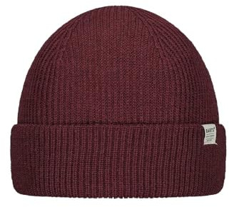 Barts Herren Beanie Strickmütze gestrickte Wintermütze mit Umschlag Stonel