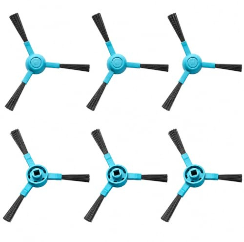 6 Piezas Cepillos Laterales para Cecotec Conga 3090 4090 5090 6090 7090 | Escobillas Limpieza Profunda y Accesorios Robot Aspirador para Cecotec Conga 3490 4490 4690 5490