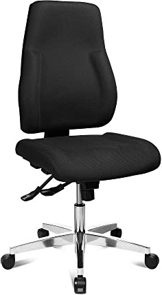 Topstar P91 rullstol för kontor, tyg, 68 x 48 x 111 cm 68 x 48 x 111 cm svart