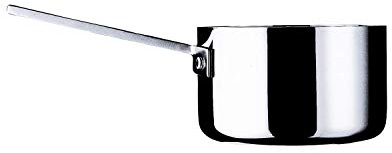 MEPRA Attiva Casseruola 1 Manico, 16 cm, Trimetallo Acciaio Inossidabile 18/10, Alluminio e Rame