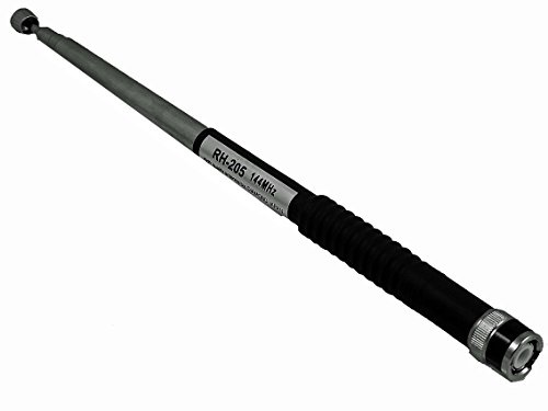 vhbw Universal Antenne für Funkgeräte z.B. kompatibel mit Yaesu uvm. | Ausziehbar, 23 cm - 138 cm, BNC Stecker Schwarz