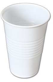 JG-Verpackungen 1000 Trinkbecher 0,2l 200ml weiss Plastik Kunststoff Einwegbecher