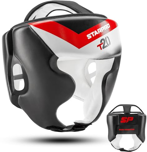 Starpro Kopfschutz Boxen Boxhelm mit Gesichtsschutz - Für Boxen Sport, Kickboxen, MMA, Krav MAGA und Muay Thai | Verschiedene Größen