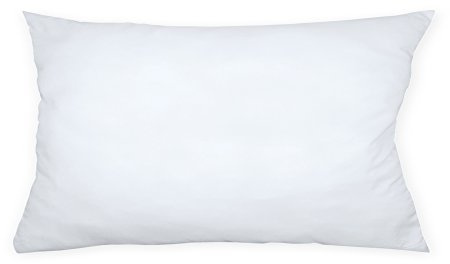 Haus und Deko 2er Pack Füllkissen 40x70 cm Innenkissen Polyester Sofakissen Kopfkissen Kissen Weiß